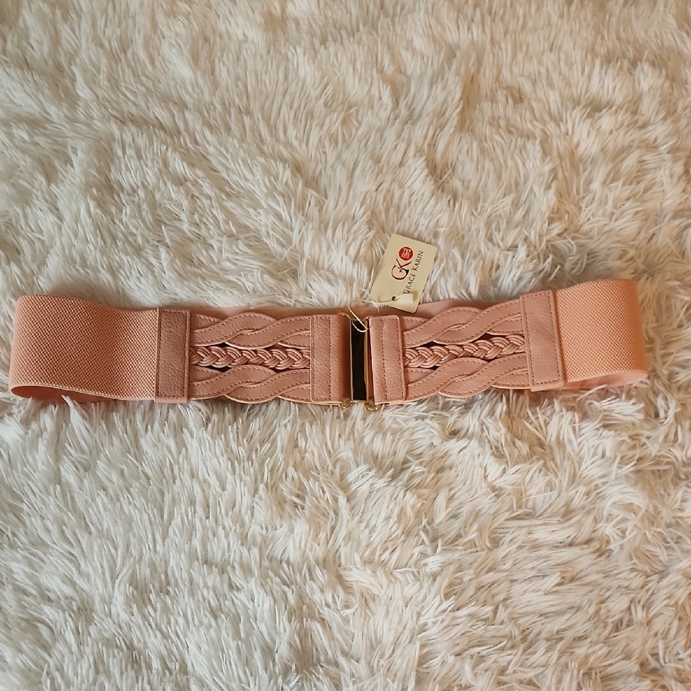 Grace Karin Elegant Pink Braided Belt Brand New